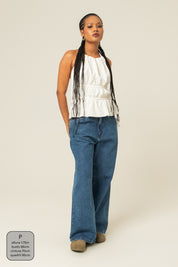 blusa comfy | top costas abertas ajustável