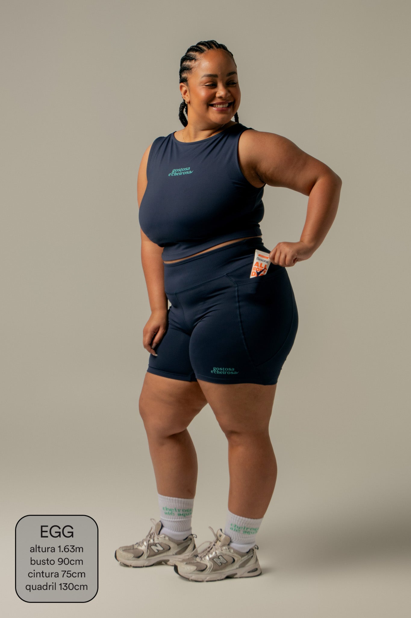 short biker gym babe collab Rexona