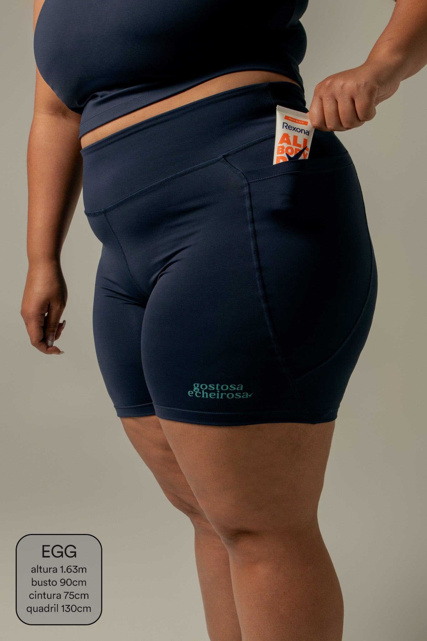 short biker gym babe collab Rexona