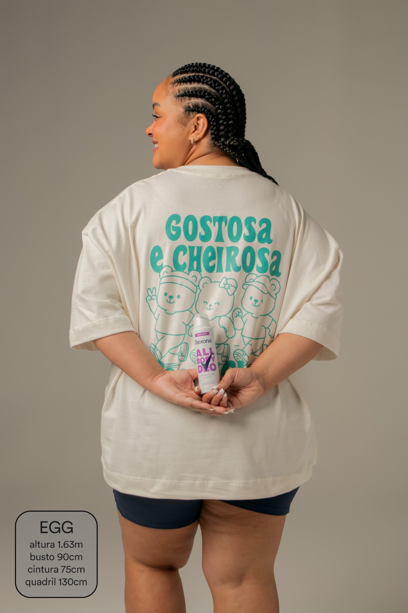 camisetão gostosa & cheirosa sport club collab Rexona