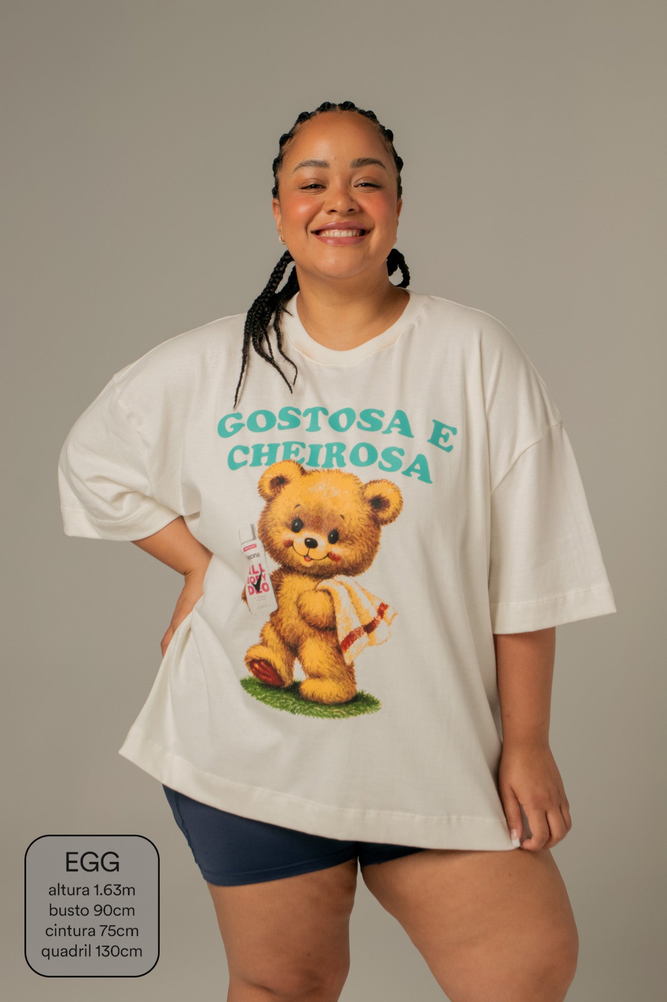 camisetão ursinho collab Rexona
