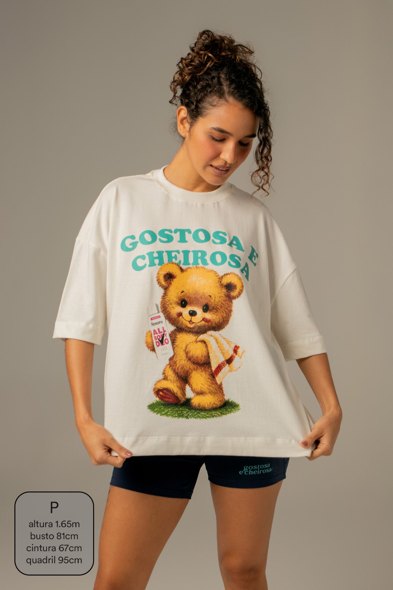 camisetão ursinho collab Rexona