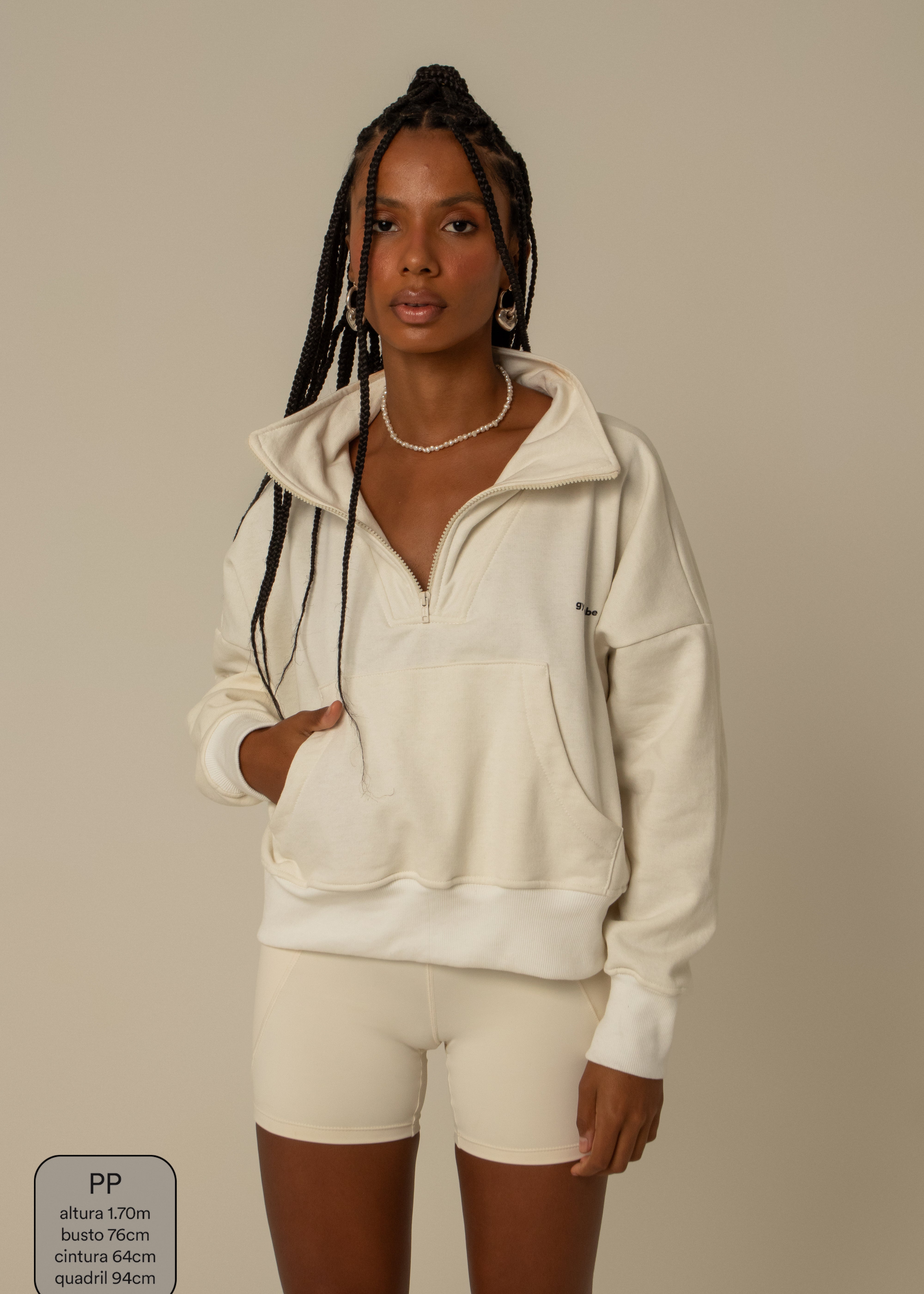 moletom gym babe | casaco gola alta
