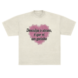 camisetão desculpa o atraso gatinho