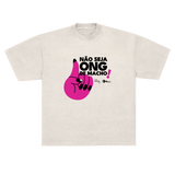 camisetão oversized ong de macho collab não inviabilize estampa frente