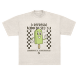 camisetão oversized picolé de limão collab não inviabilize estampa frente