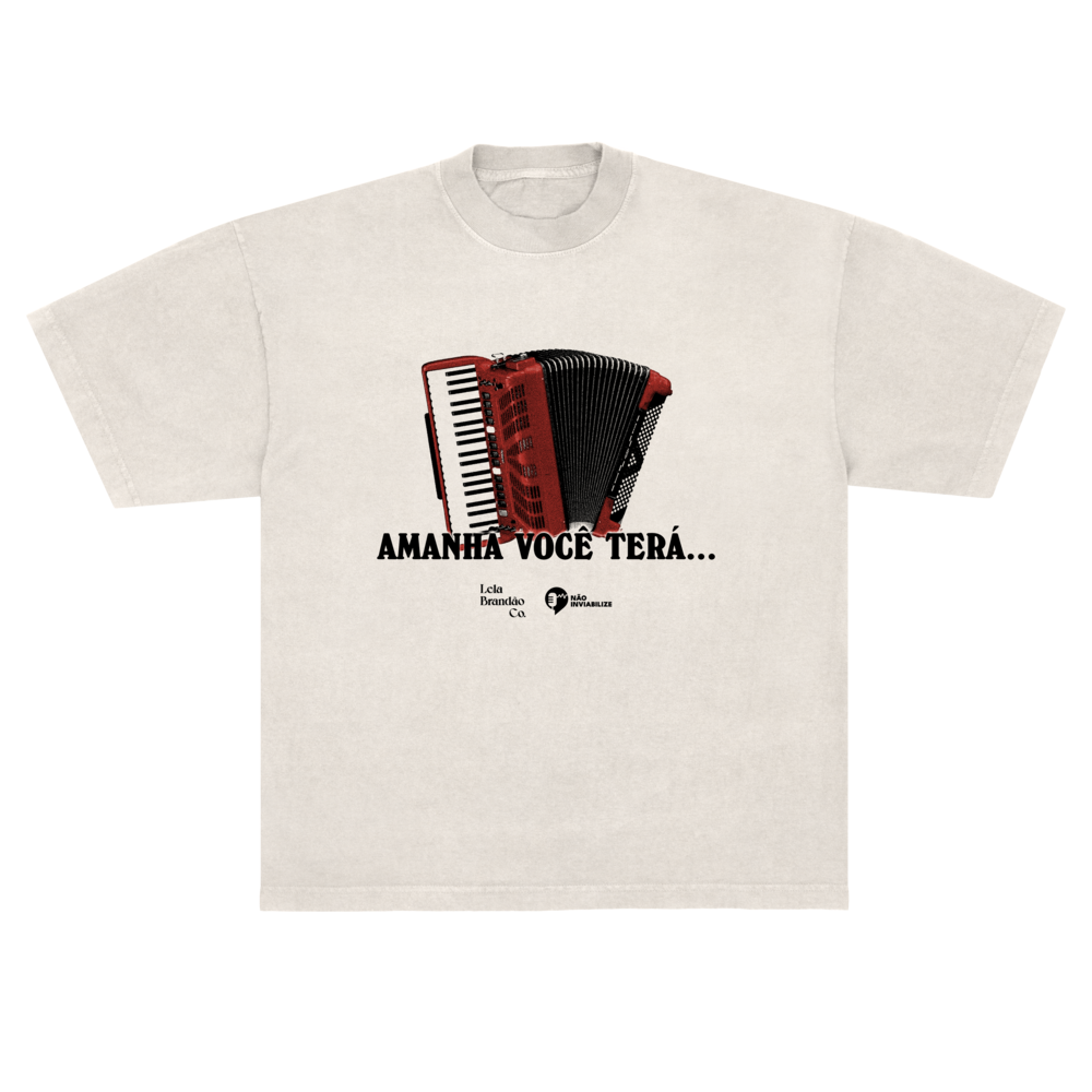 camisetão oversized amanhã você terá collab não inviabilize estampa frente