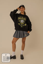 moletom oversized brasileira lela & kappa | moletom sem capuz felpado