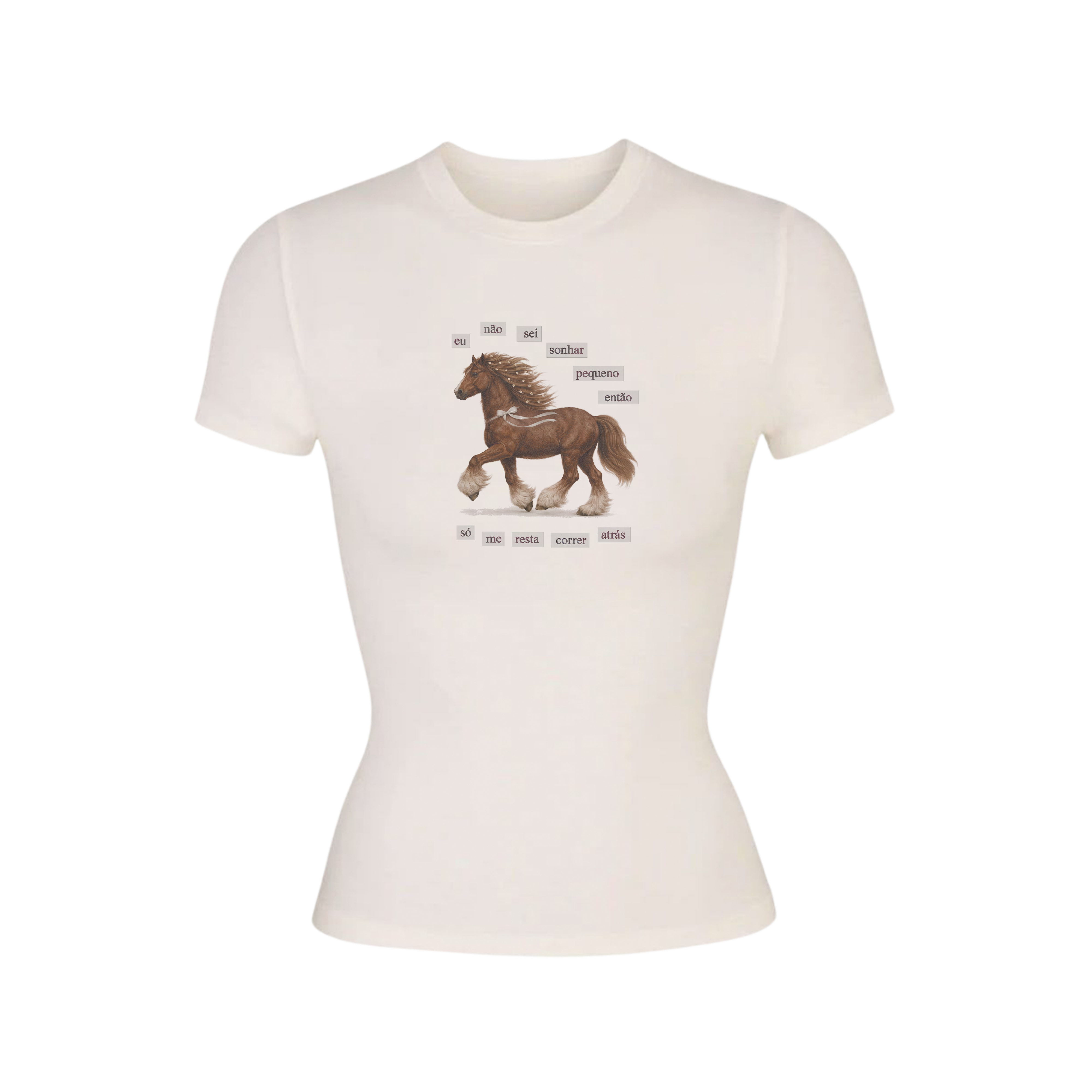 baby tee correr atrás