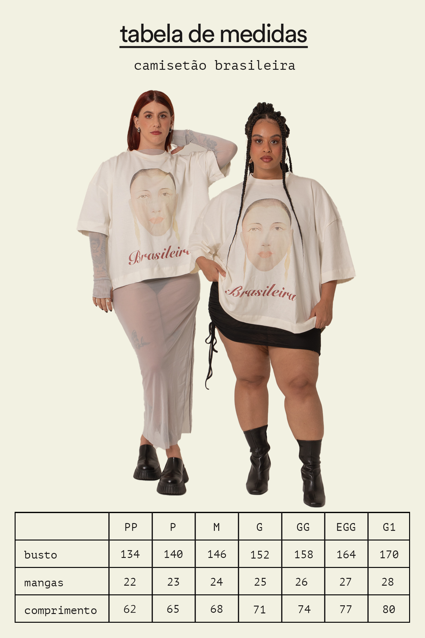 camisetão brasileira collab. tarsila do amaral
