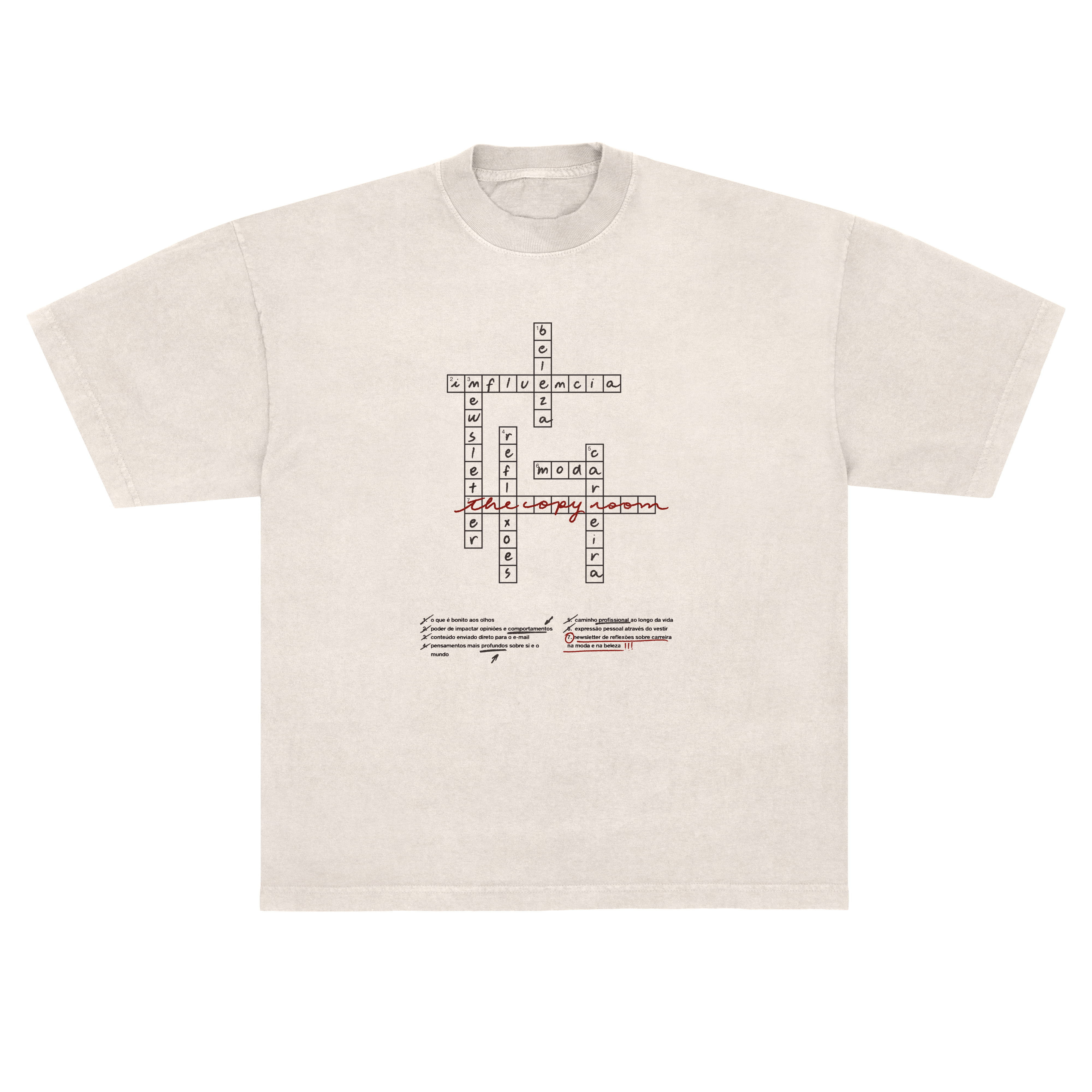 camisetão the copy room collab andressa carrascoza