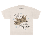 camisetão fofoca collab saquinho de lixo