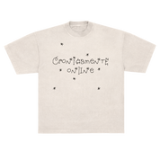 camisetão cronicamente online collab saquinho de lixo