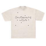camisetão cronicamente online collab saquinho de lixo