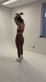 calça legging canelada gym lela & kappa