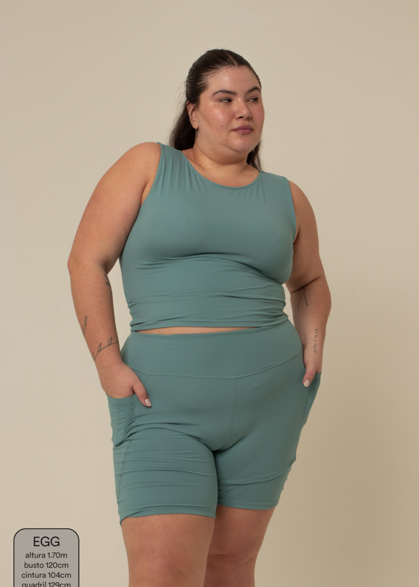 short compress gym babe | short fitness com bolsos