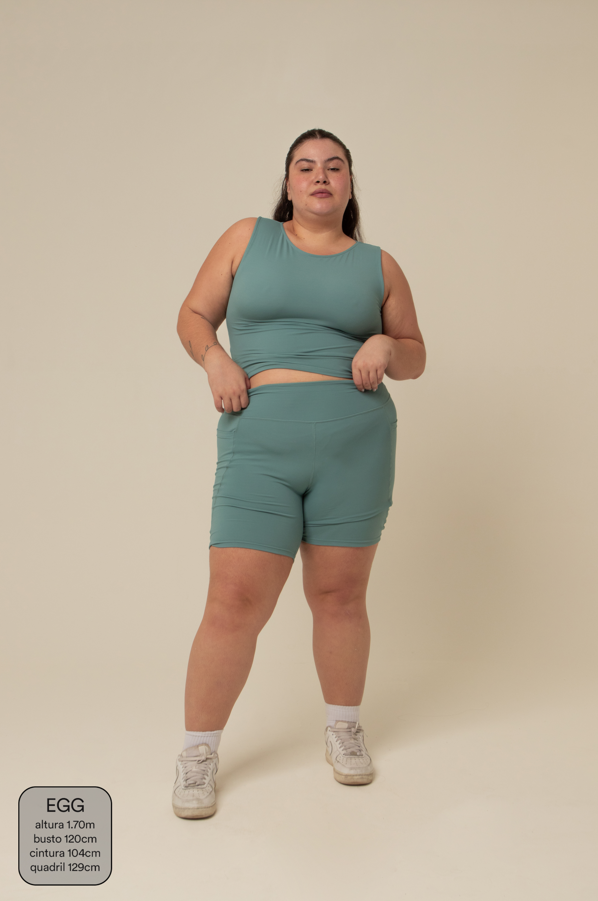 short compress gym babe | short fitness com bolsos