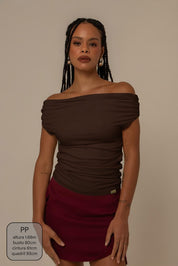 blusa ombro a ombro clássica