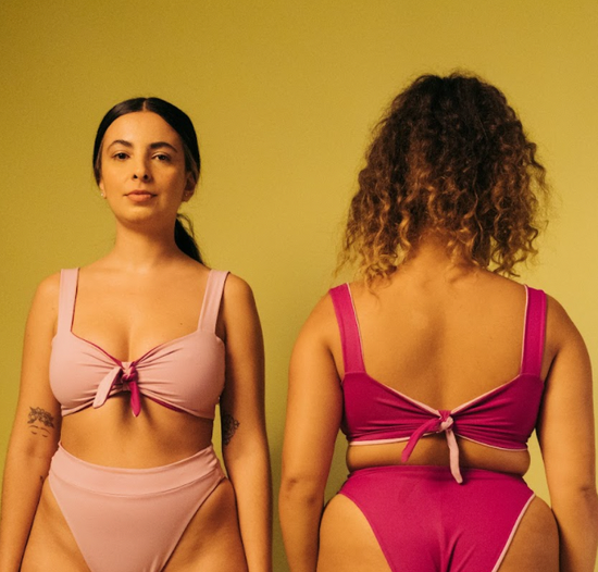 top deuso dupla face roxo e lilás