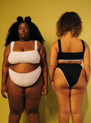 calcinha deusa dupla face preto e branco