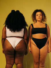 calcinha deusa dupla face preto e branco