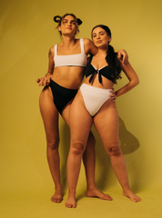 calcinha deusa dupla face preto e branco