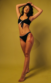 calcinha libre dupla face preto e branco