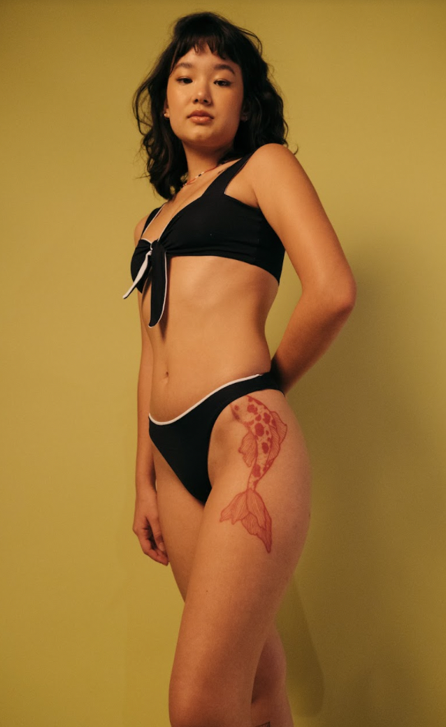 calcinha libre dupla face preto e branco