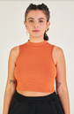 cropped golinha terracota