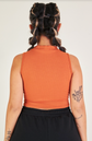cropped golinha terracota