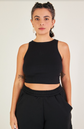 cropped alcinha preto