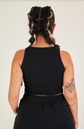 cropped alcinha preto