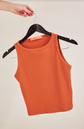 cropped alcinha terracota