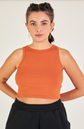 cropped alcinha terracota