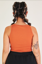 cropped alcinha terracota