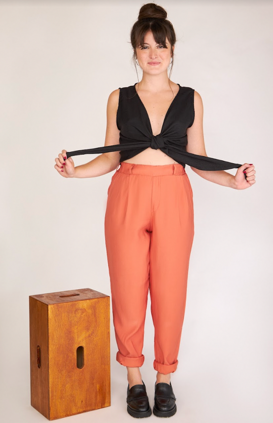 blusa elos sem mangas preta