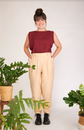calça alfaiataria elos creme
