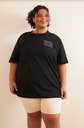 camiseta confortável em mim preta