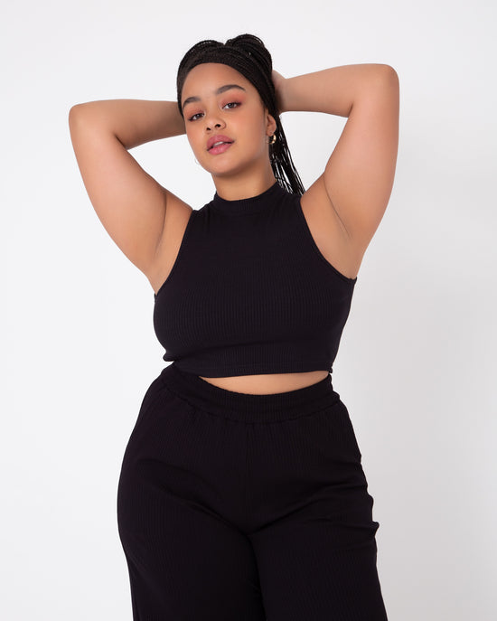 cropped golinha preto