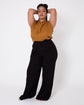 blusa elos sem mangas caramelo
